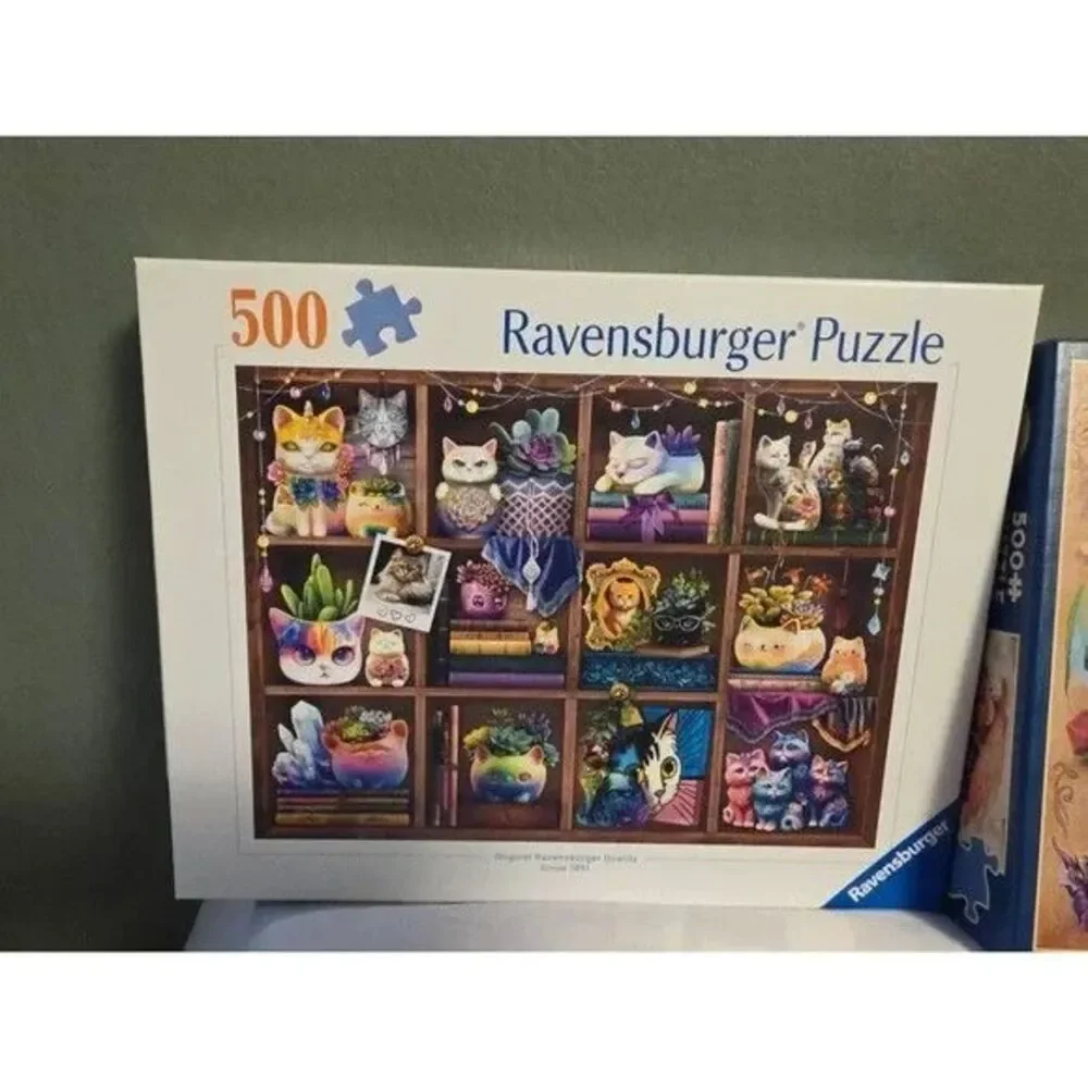 Lot Of 4 Jigsaw Puzzles 3-500 Pc,  1-1000 Pc